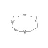 Cristal trasero John Deere